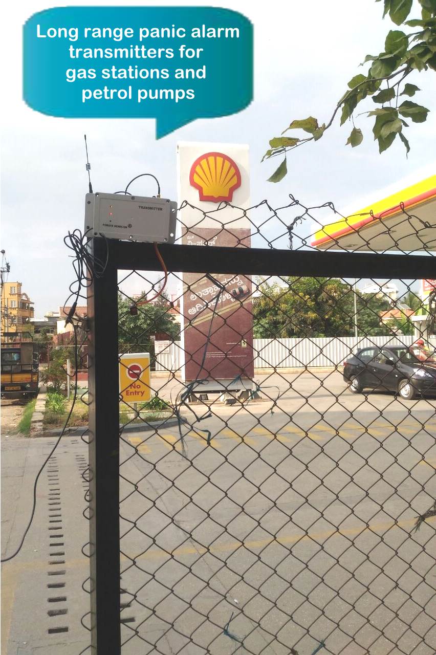 Gas station transmitter installation