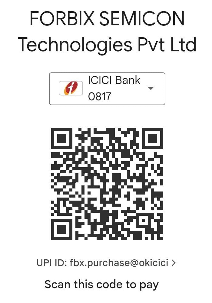 FORBIX SEMICON Payment QR Code