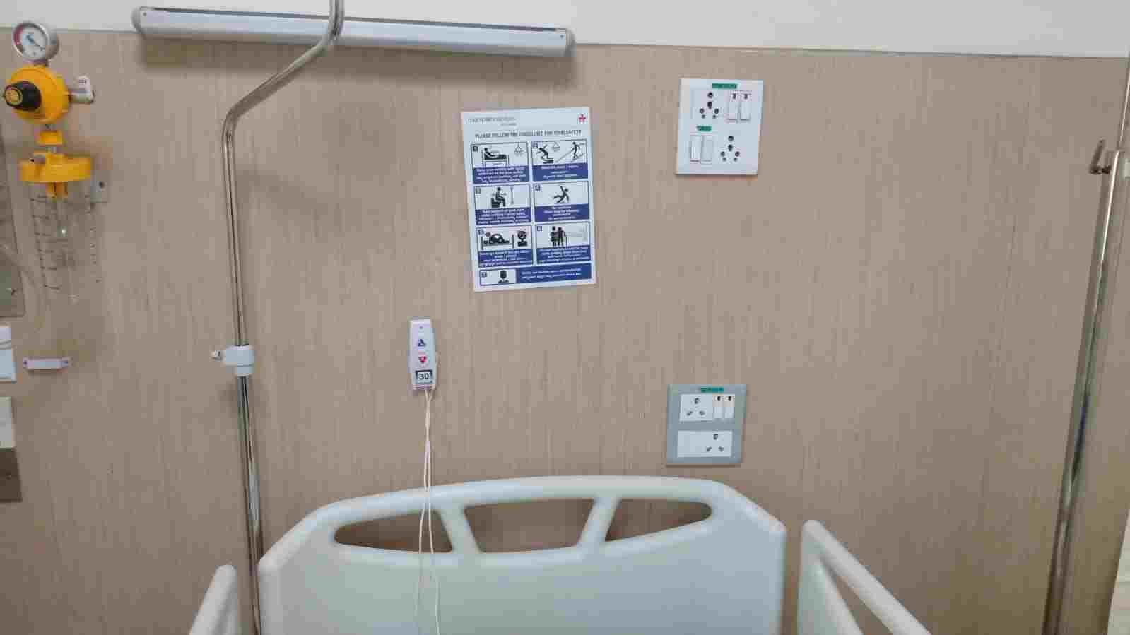 Remote patient button in hospital 2