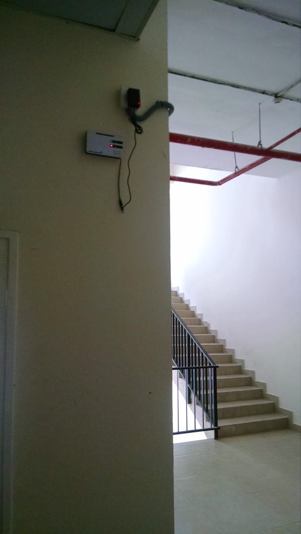 Repeater near staircases