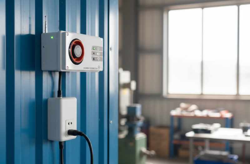 Wireless panic alarm siren for factory workshop floor and vehicle service garage SOS