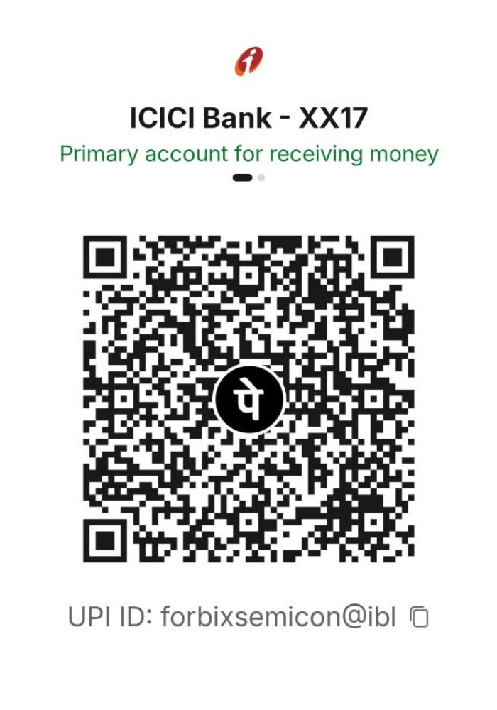 FORBIX SEMICON ICICI Bank UPI payment QR code