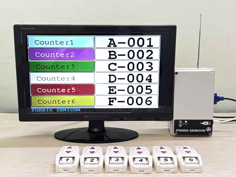 Queue Management Token Display Wireless