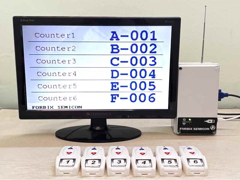 Token Display Queue Management System