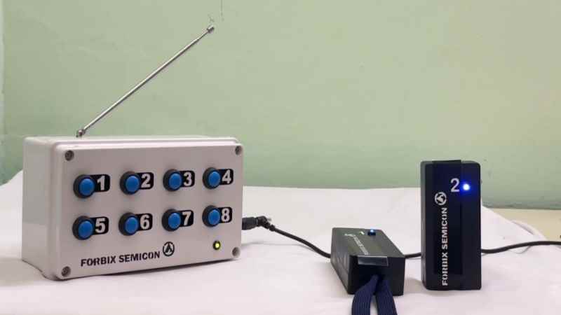 FORBIX SEMICON Single Transmitter with Multiple Handheld Receivers for Distributed Control