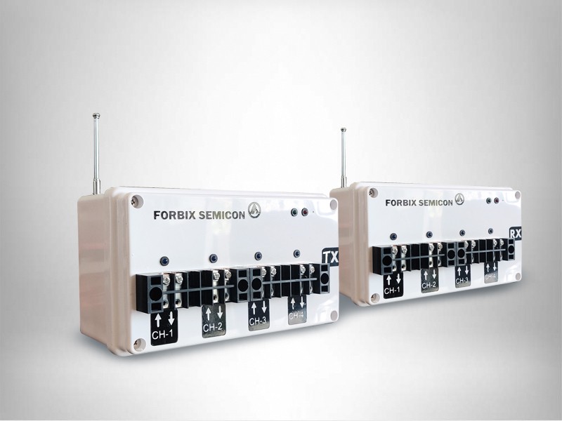 FORBIX SEMICON Industrial Wireless 4-Channel Transmitter Receiver System for Remote Control Applications
