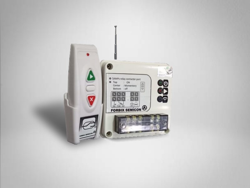FORBIX SEMICON Wireless Remote Control with Single Port Relay Receiver for Simple Switching Applications