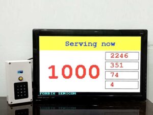 Token Display System on TV or Monitor with Keypad Dialer, FORBIX SEMICON®